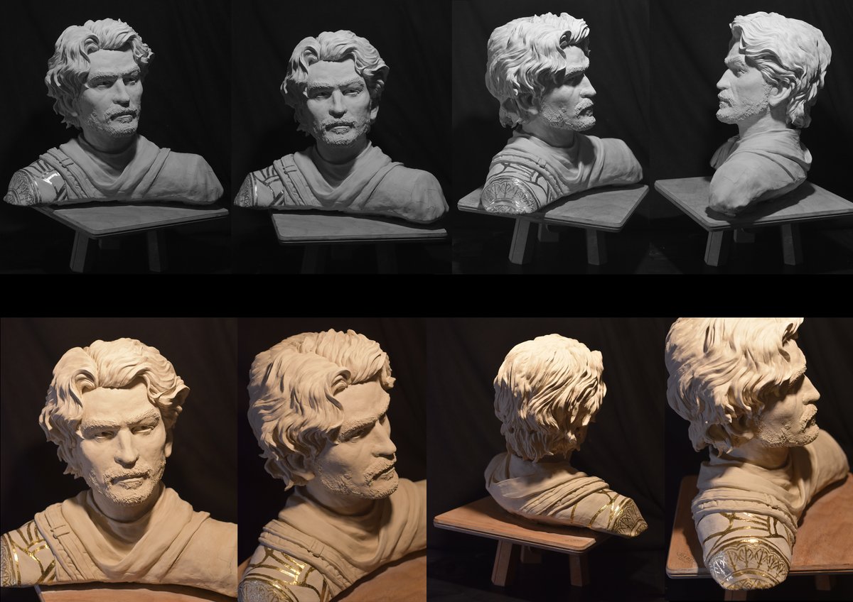 Emile_DENIS's tweet photo. Since posts are limited to 4 images, here is a quick update on my latest bust of Gustave with a few additional photos!

#ClairObscurExpedition33 #Expedition33 #Gustave #sandfall https://t.co/3wYhoE3tnl