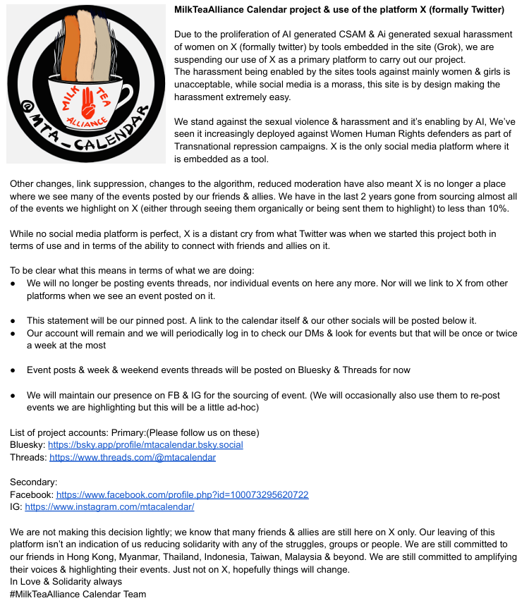 MilkTeaAllianceCalendar tweet media