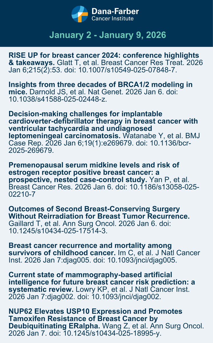 Dana-Farber’s Breast Oncology Center tweet media