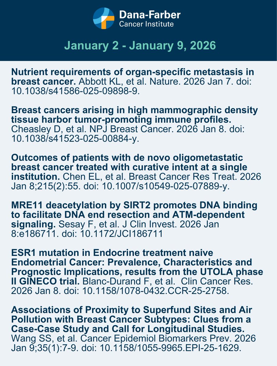 Dana-Farber’s Breast Oncology Center tweet media