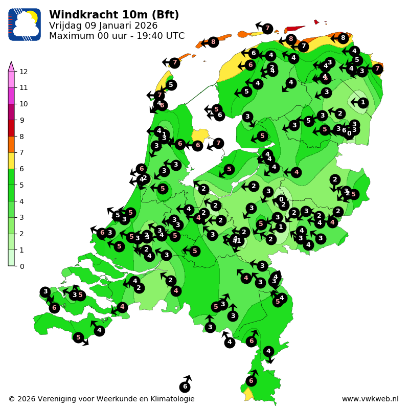 meteodelfzijl's tweet photo. In het noorden is geen sprake van een sneeuwjacht maar een heuse sneeuwstorm. Het kaartje zegt genoegd. Dat rechtvaardigt ook een code rood. https://t.co/Y2OUGp6IXl