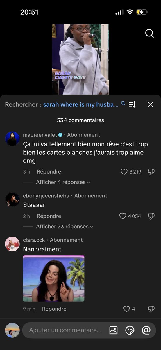 ttn_y10's tweet image. Sarah est tellement la star qu’elle pense être alala #StarAcademy #StarAcademyLeLive