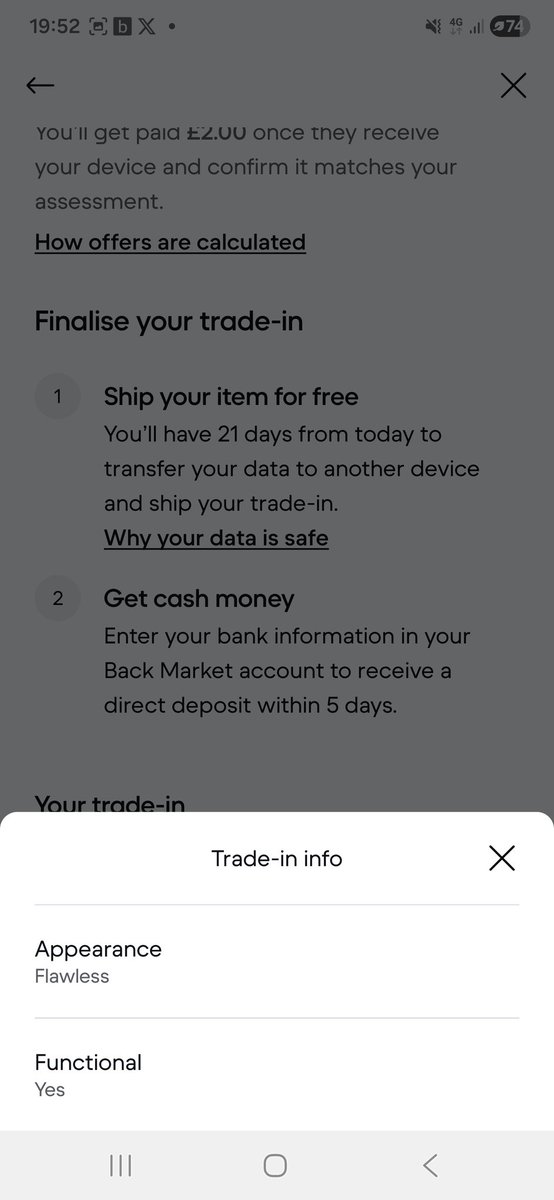 datgrimekid's tweet photo. Hey @backmarket your "expert refurbisher" is lowballing tf outta me.. https://t.co/NQlD4JvaWP