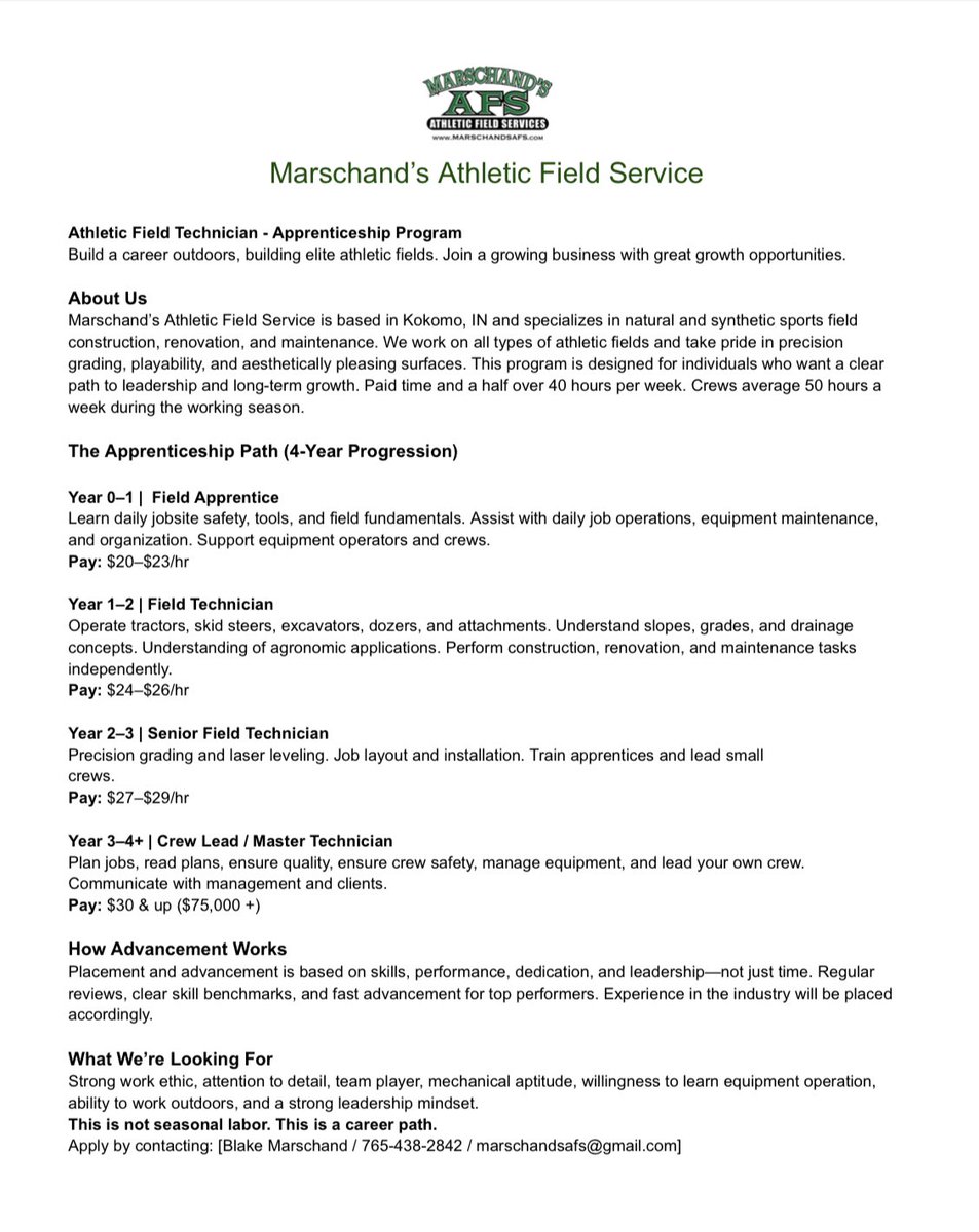 Blake Marschand / Marschand’s Athletic Field Serv. tweet media