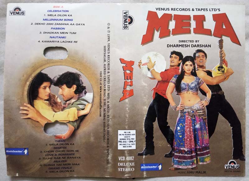 MovzMusicals999's tweet photo. #26YearsForMela

One of the highest grossing hindi film of the year 2000.

#Mela Audiocd /cassette

#AnuMalik #RajeshRoshan musical

#Aamirkhan @mrsfunnybones #FaisalKhan #DharmeshDarshan https://t.co/2T6wK9D0iN