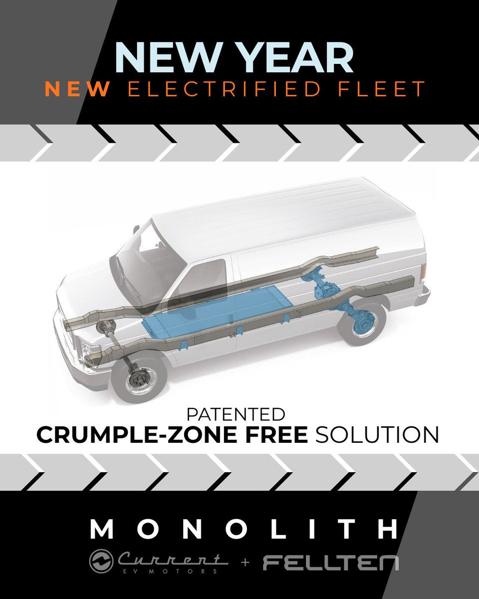 cevmotors's tweet photo. 🎉 New Year. New Electrified Fleet. ⚡
Cut ICE costs  and avoid end-of-life replacements.
 #MONOLITH: patented, bolt-on fleet electrification.
Safe. Efficient. Adaptable.
🔋 Factory-backed warranty
💰 Millions in savings
🚀 Repower your fleet for 2026
📩 sales@currentevmotors.com https://t.co/UsxLHLIMhF
