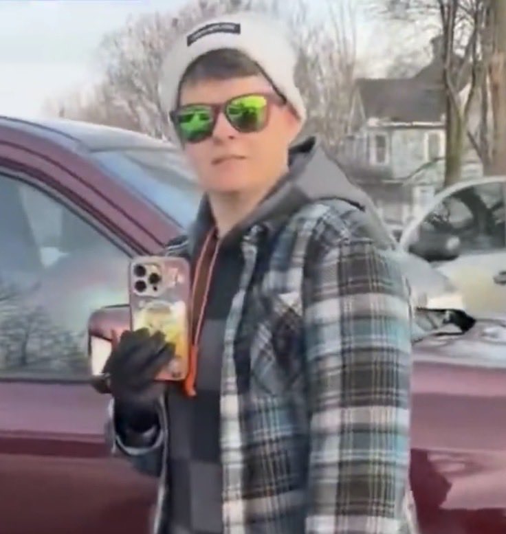 militarytard's tweet photo. @CarlHigbie It also proves that this child abusing, lesbian, spouse told her, “drive, baby, drive”. She has to be held accountable for accessory to  attempted vehicular homicide. https://t.co/Vf2ZDTgEht