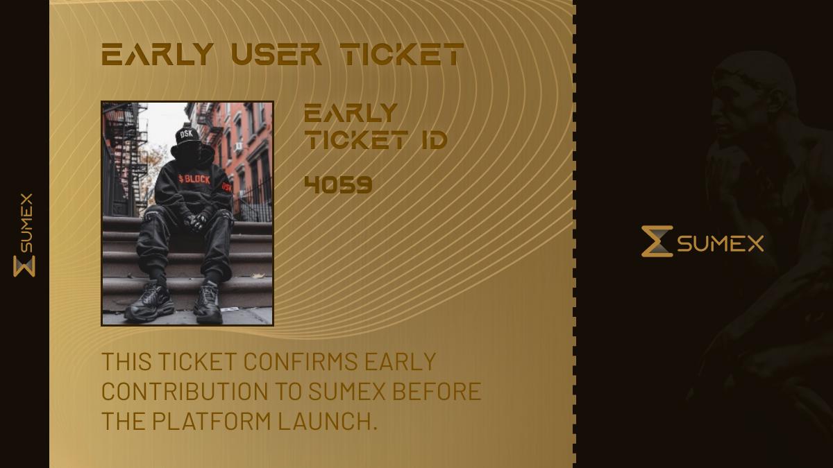 only1doz's tweet photo. I want to become one of the EARLY BIRDS in @Sumex_Labs!

Only 5,000 roles - and they’re getting claimed fast.

Their first OG-PASS wave was claimed in just one day, I’m not missing this one.

TGE SOOOOOON!

btw - check out my excellent ticket https://t.co/pOOAcEvKwe