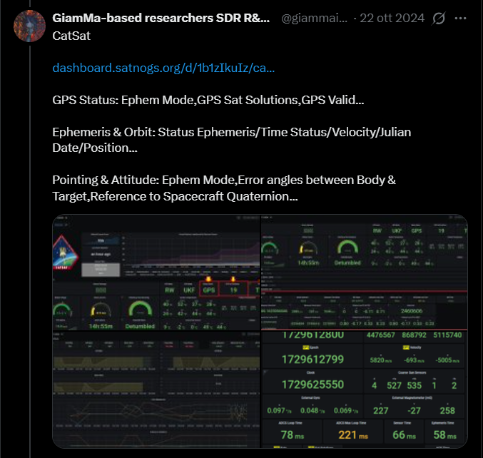 giammaiot2's tweet photo. Always interesting project and full of useful metadata and related projects too

https://t.co/Oe2tBWkBwv

#TinyGS #SatNOGS
#SoftwareDefinedRadio #SDR https://t.co/J8JiYjsNCj