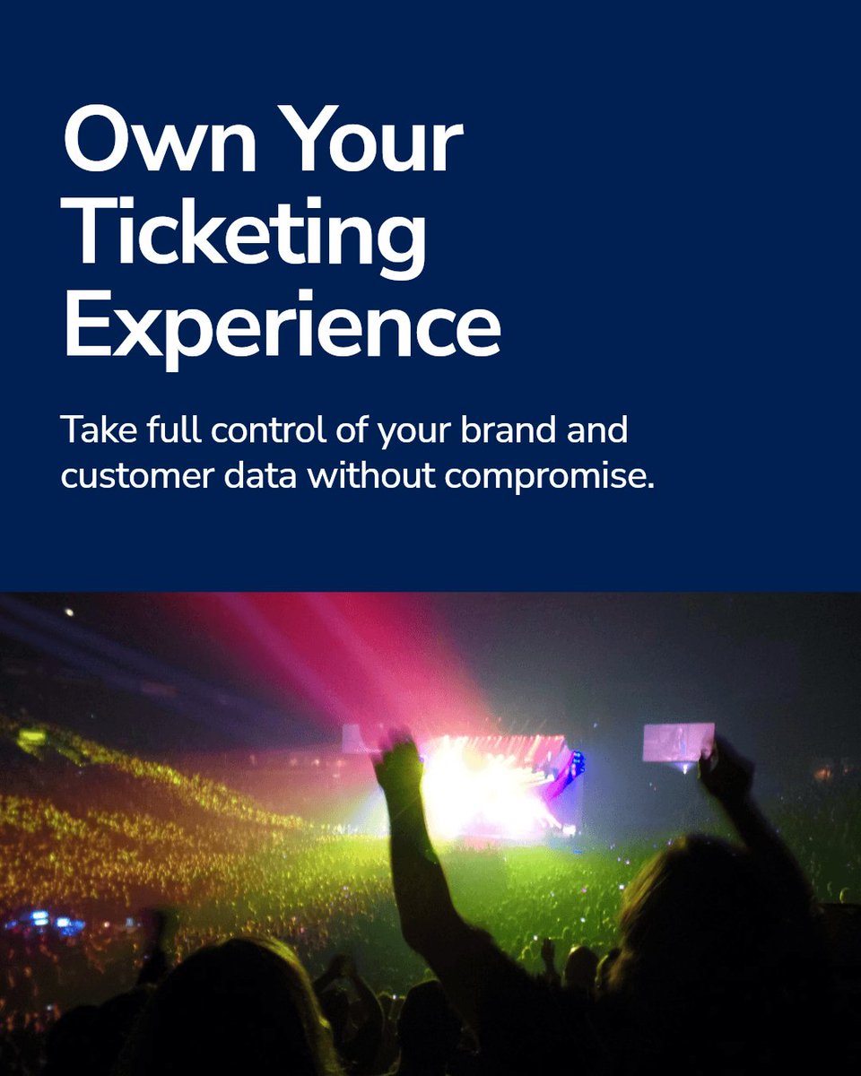 ticketsocket's tweet image. White-label ticketing puts your brand front and center—no compromises, no shared data. Control your checkout, secure your customer info, and own the experience. Your event. Your brand. Your rules.
