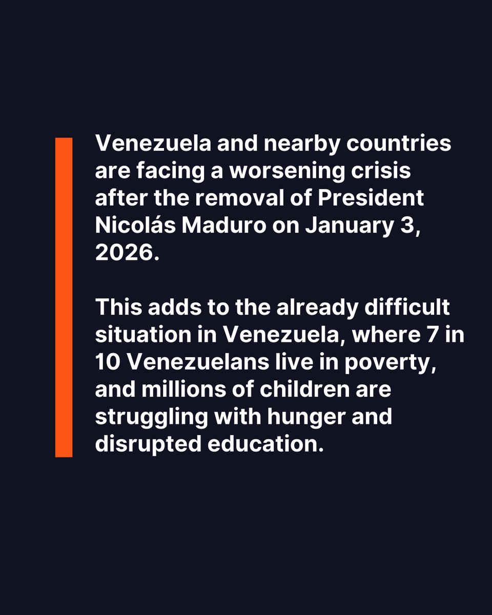 WorldVision's tweet image. We've been in #Venezuela for over 6 years, and we're continuing our support to respond to the worsening crisis. Through our Hope Without Borders initiative, we support Venezuelan #migrants through protection, education, and livelihood opportunities.

🔗 ow.ly/tEyR50XU44t