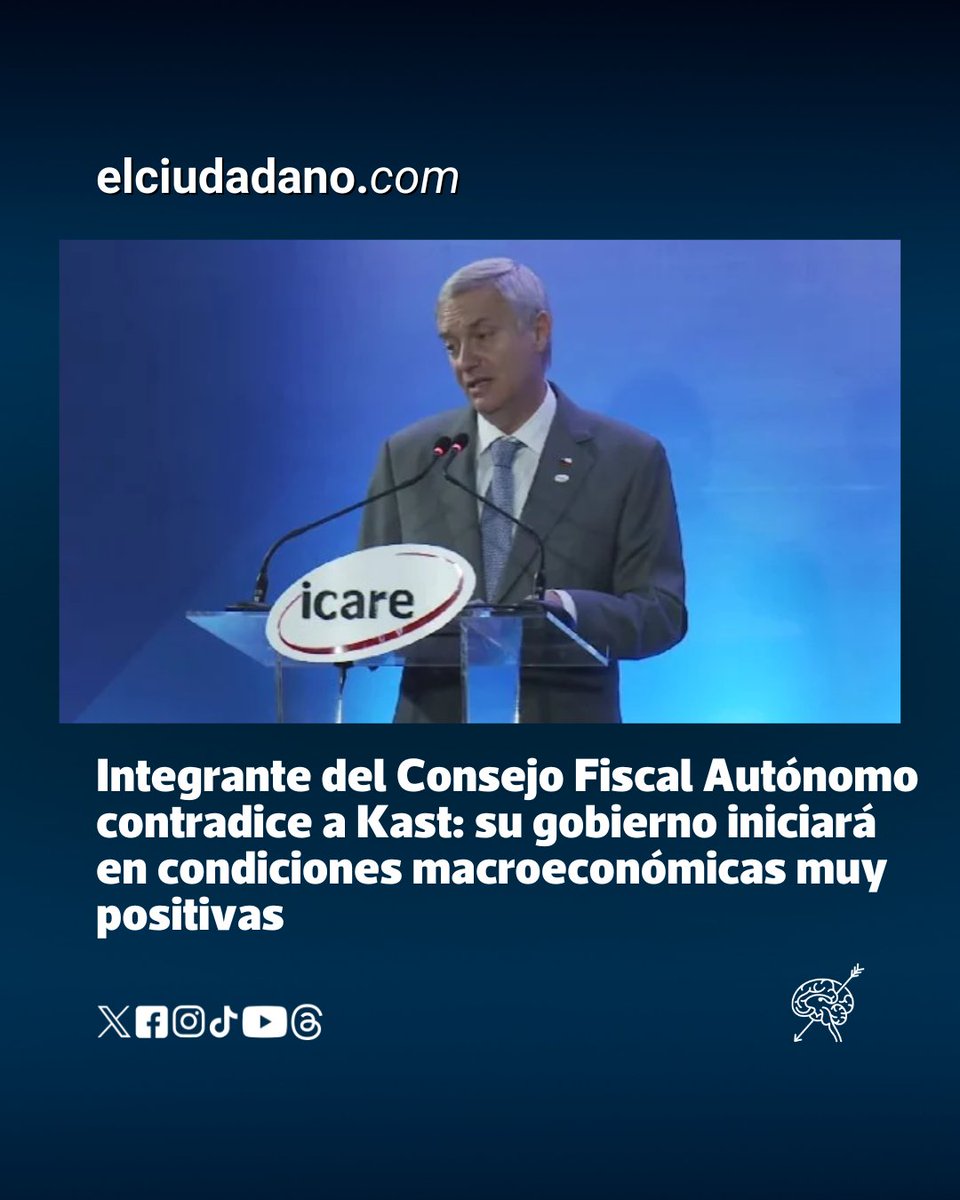 Mientras el presidente electo instala un relato de crisis fiscal, expertos aseguran que Chile inicia el 2026 con las mejores condiciones en décadas.

José Kast utilizó su intervención en el foro ICARE (Instituto Chileno de Administración Racional de Empresas) de este jueves 8 de
