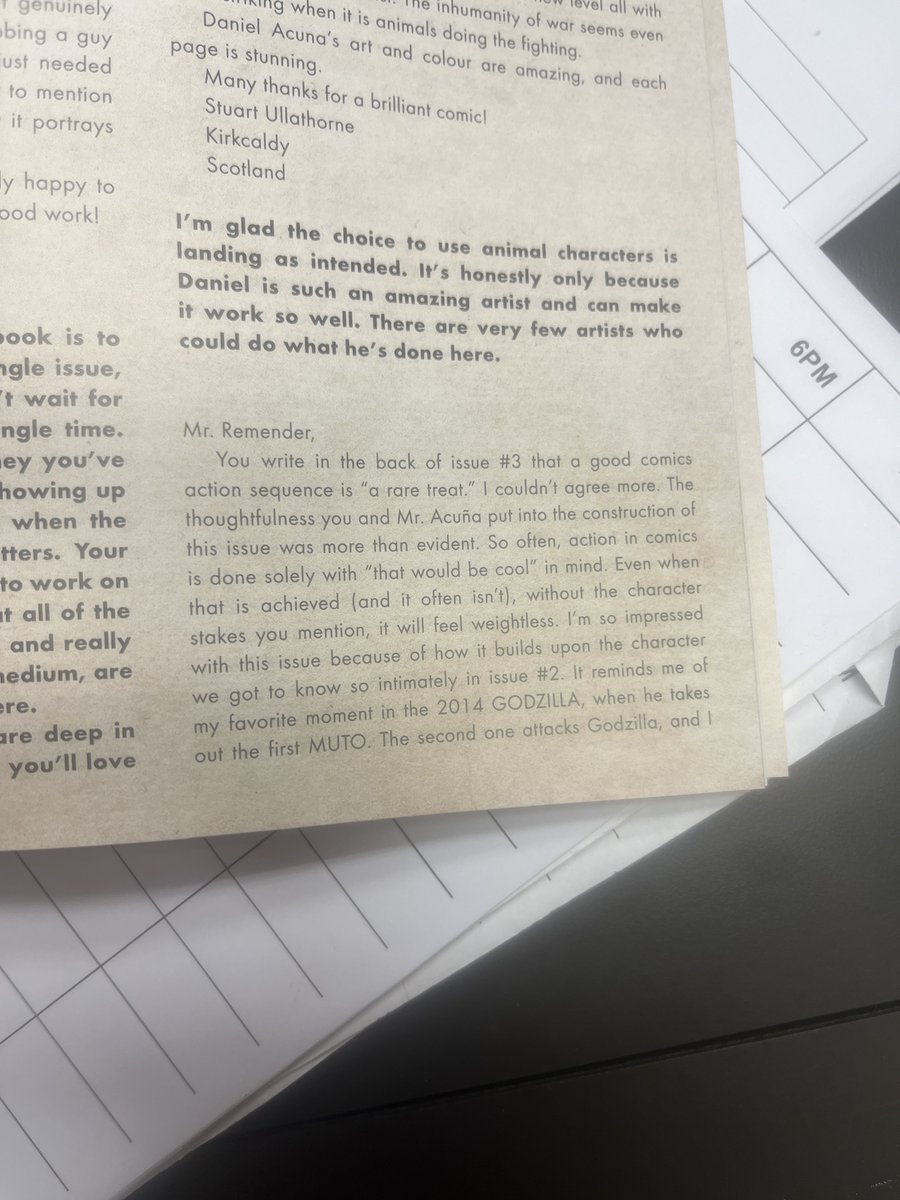 StAdkison's tweet image. Made it to a few letters pages recently