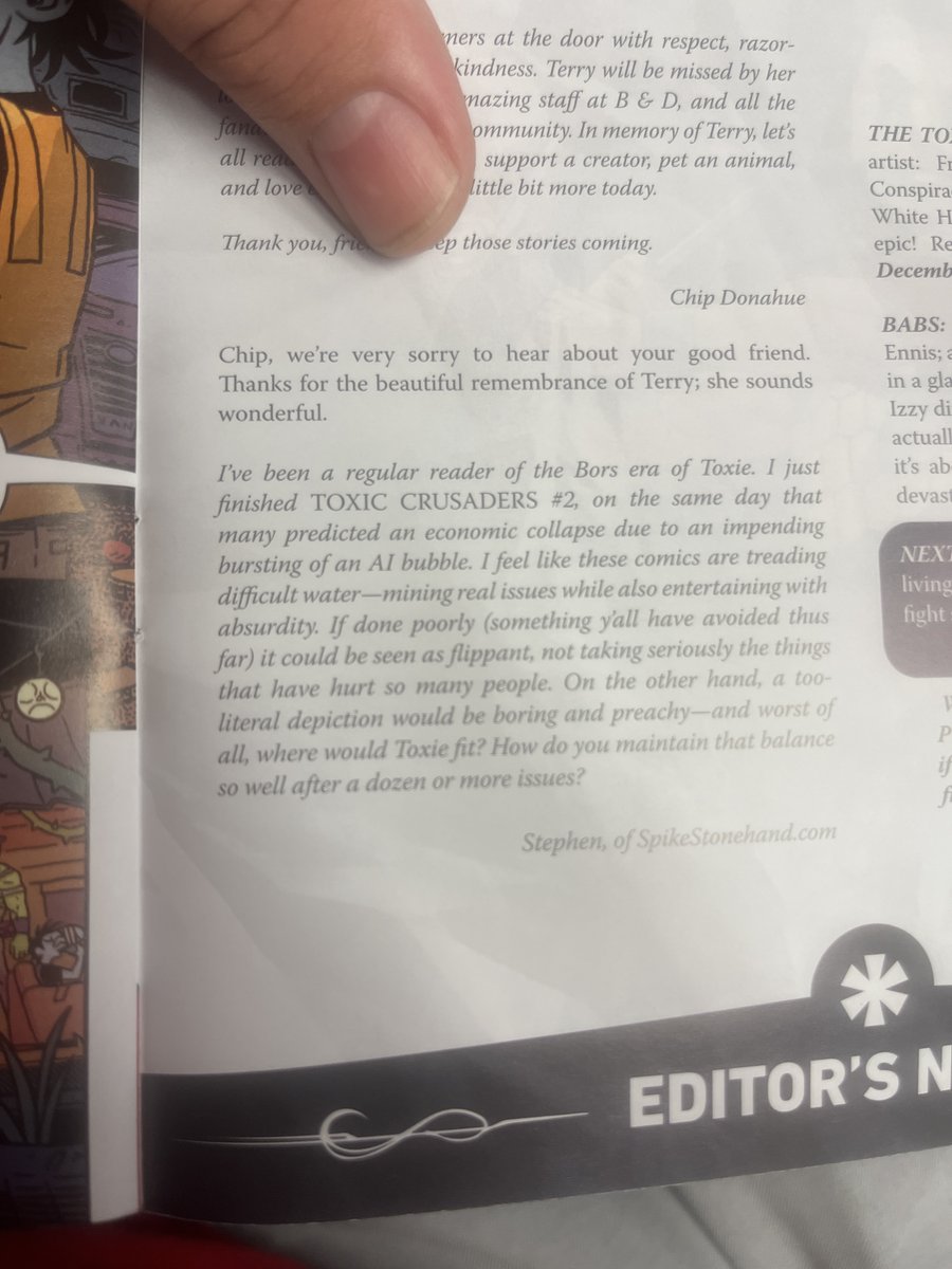 StAdkison's tweet image. Made it to a few letters pages recently