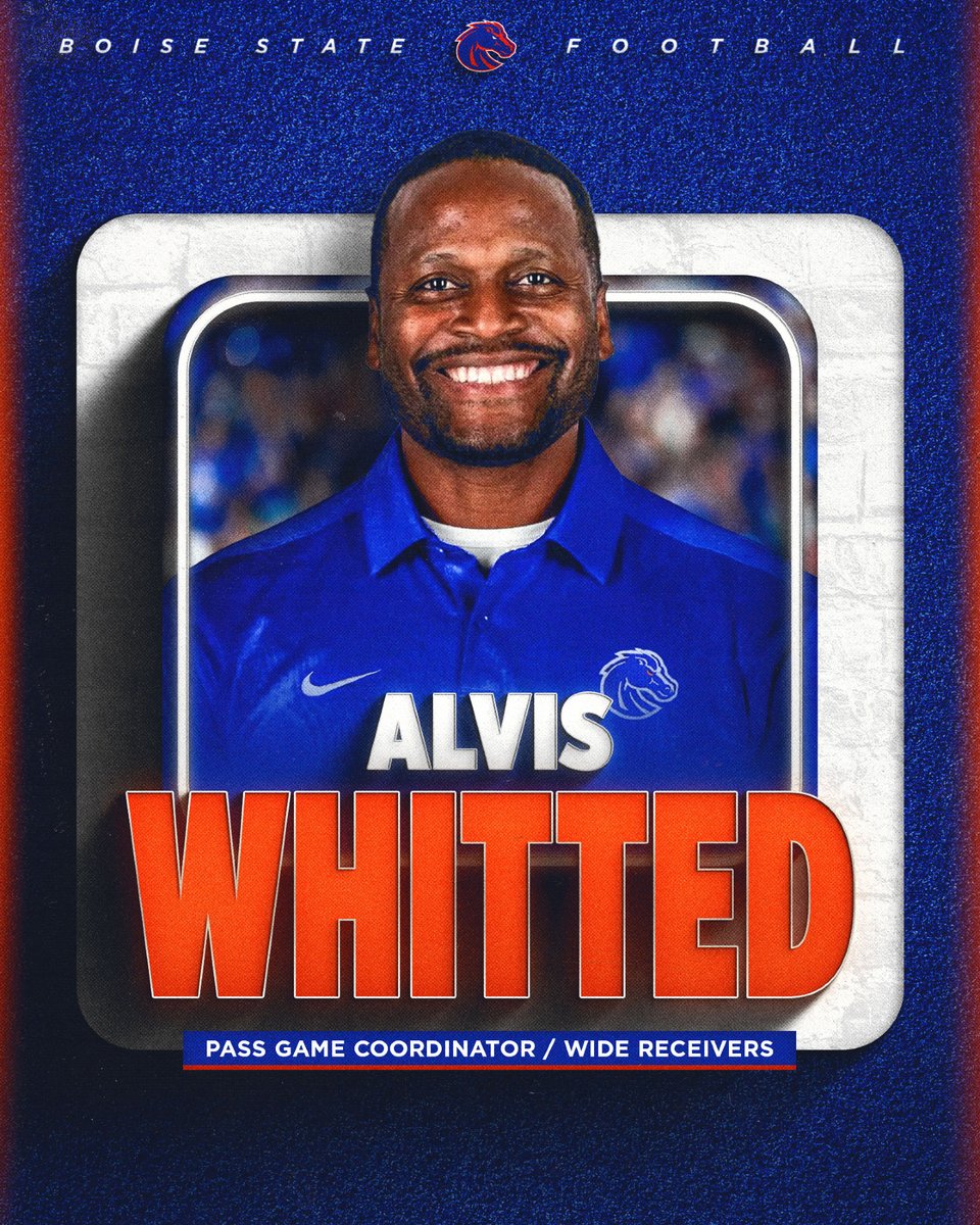 BroncoSportsFB's tweet image. Welcome to Boise, 𝗔𝗹𝘃𝗶𝘀 𝗪𝗵𝗶𝘁𝘁𝗲𝗱!

📰 boi.st/49f4FYT

#BleedBlue | #BuiltDifferent
