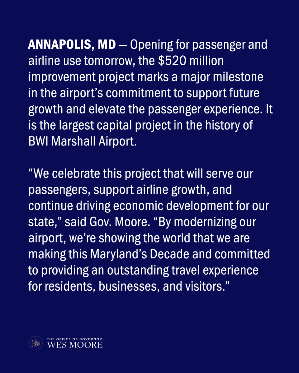 Governor Wes Moore tweet media