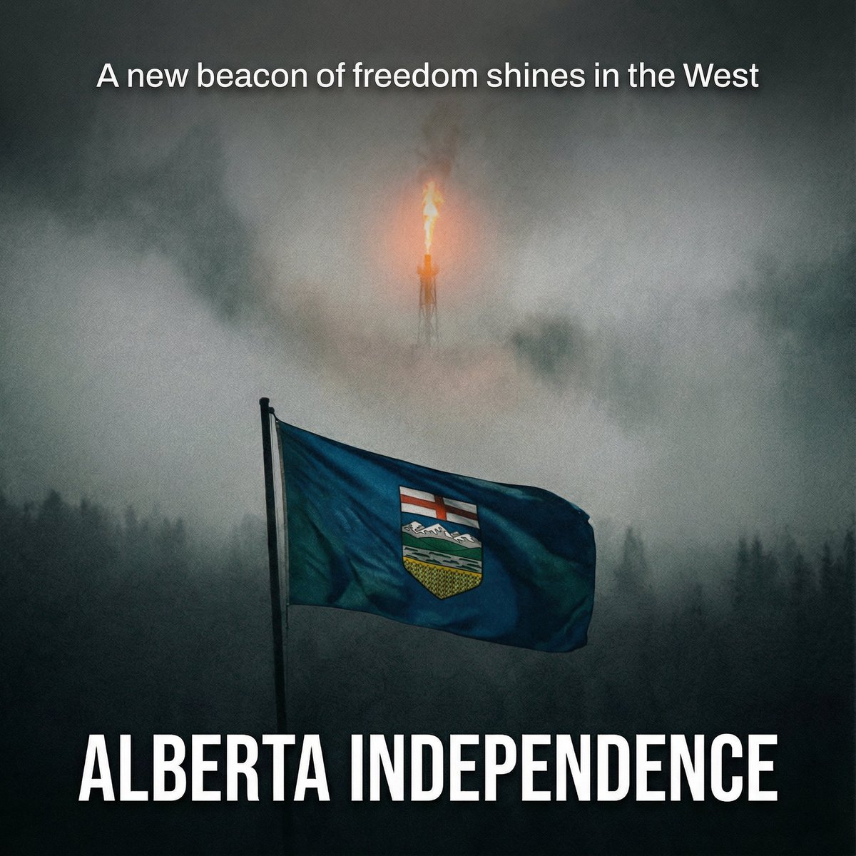 From darkness to light.

Out of the fog, a beacon shines in the West.

Alberta Independence.