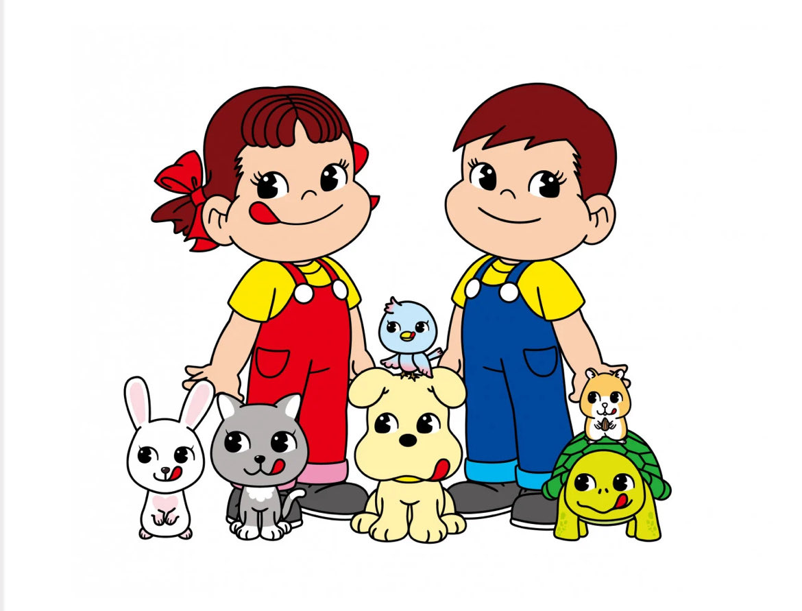 TYoshimochi's tweet photo. 不二家さんが新キャラクターを発表
1950年に誕生したペコちゃんは、長年「不二家の顔」というアイコン的存在でした。
そこに今回、多様な動物の仲間たちが加わることで、不二家のブランド世界が「点」から「面（コミュニティ）」へと拡張されて印象を受けます。
共同体意識の流れを感じています。 https://t.co/DjWn1qmKJX