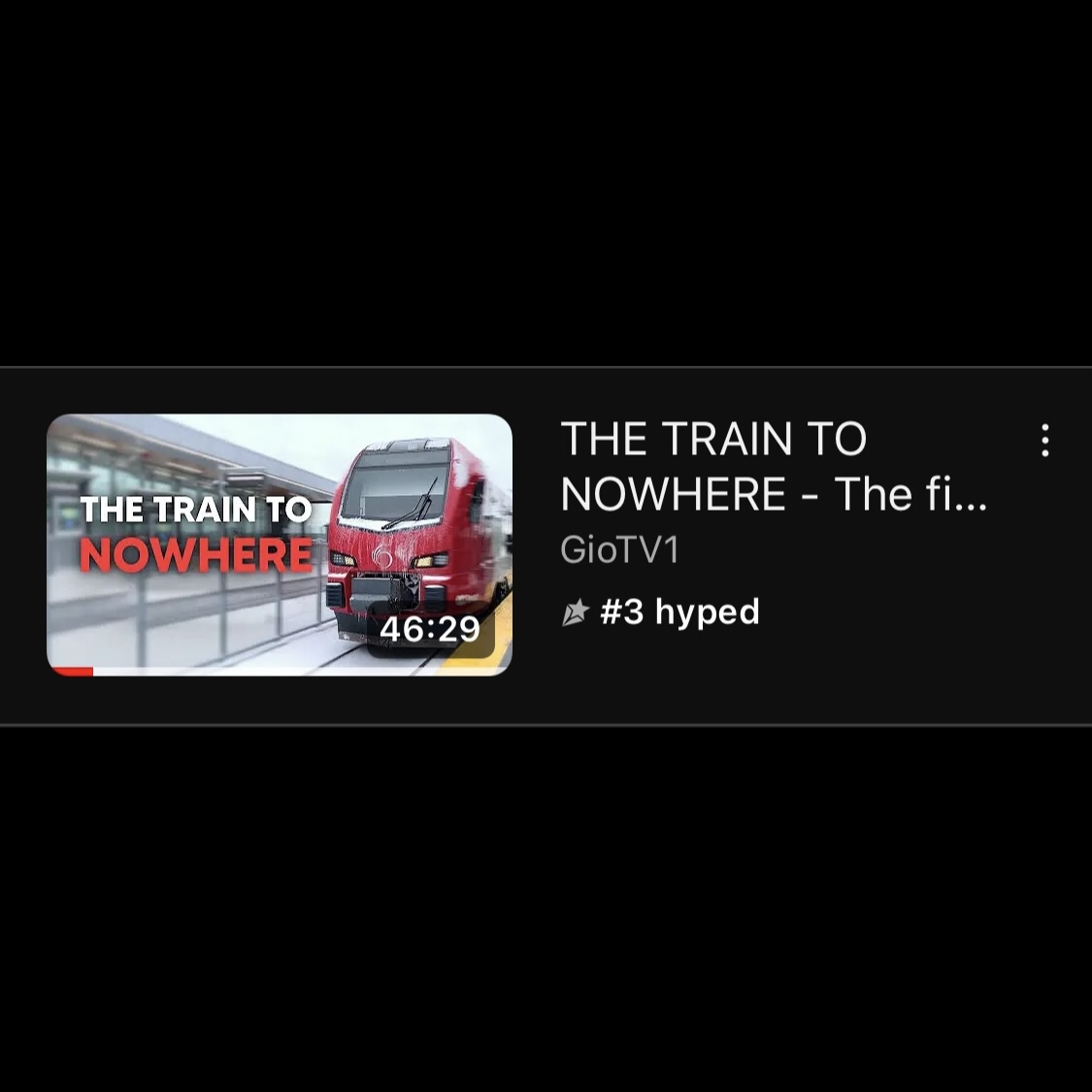 Thanks for the support on TRAIN TO NOWHERE, last night it hit 10k views on YouTube as well as making it to #3 in its Trending/Hyped videos list. Amazing! 

#ottawa #ottcity #documentary