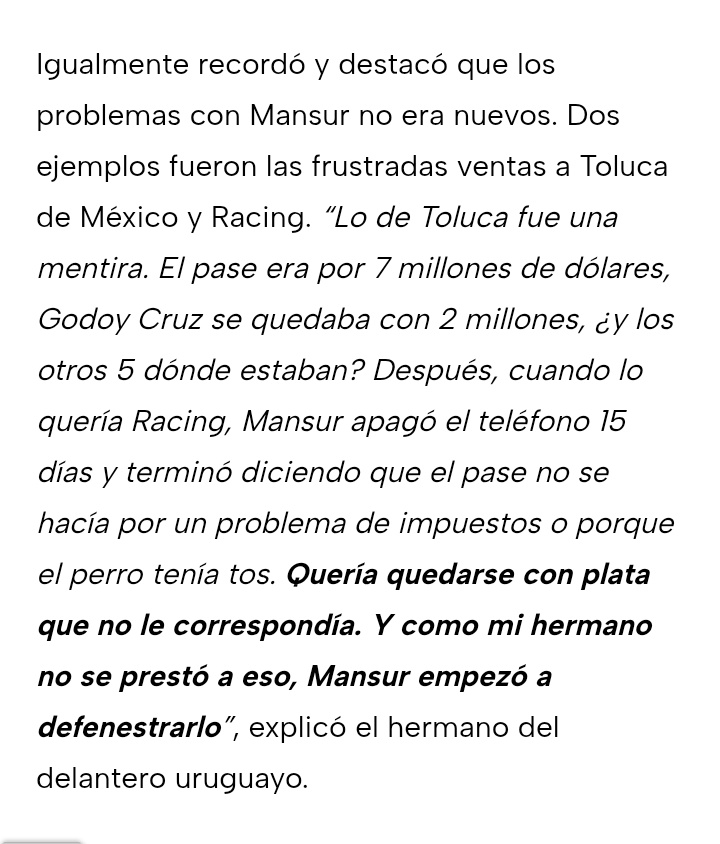 <a href="/TevistaDeTevez/">Tevista</a> <a href="/InfoGallardista/">Info Gallardista</a> <a href="/RiverLPM/">La Página Millonaria</a> Si hasta al Morro García se la hicieron... Cómo no pensar que se la podían aplicar a cualquier otro.