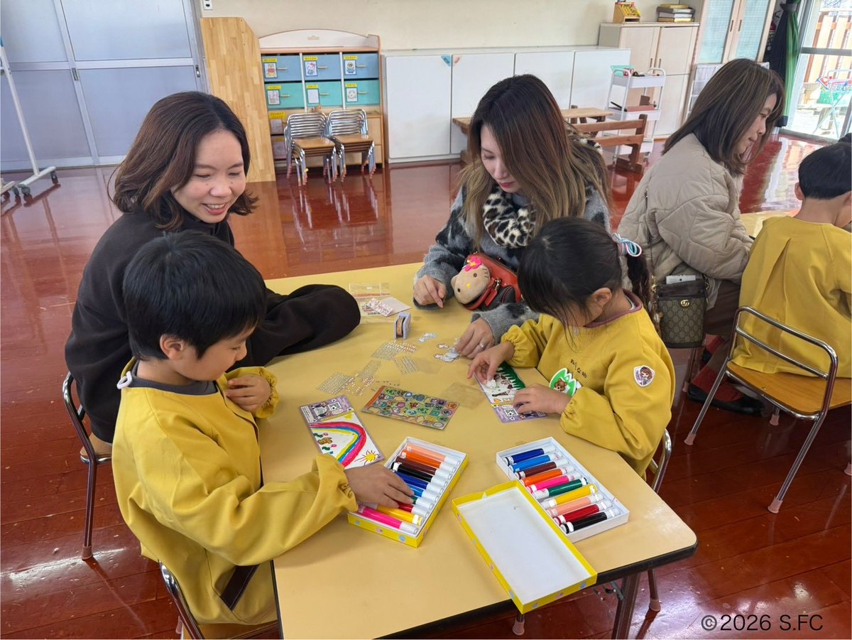 🎨オリジナル観戦チケット作り体験11🎨 1/9(金)に広島市立温品幼稚園を