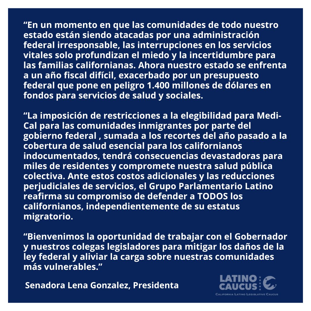 CA Latino Caucus tweet media