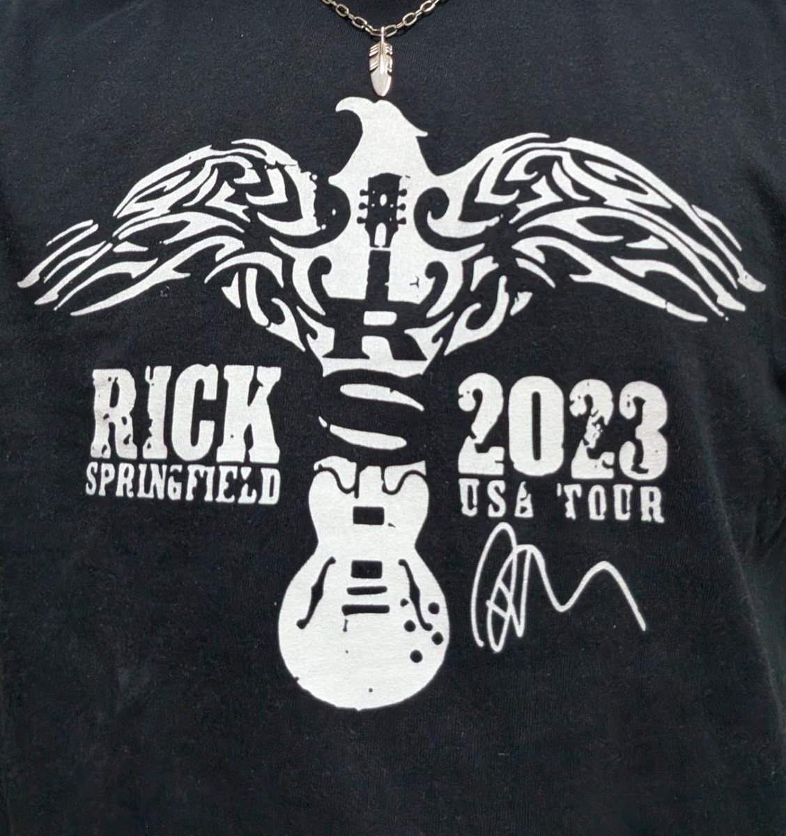 ooishibungu's tweet image. 今日はリックT   

営業回りの無い日はたいがいロックTで店番です   

#週末はロックT 　
#リック・スプリングフィールド #RickSpringfield 
 Rick Springfield　リックスプリングフィールド