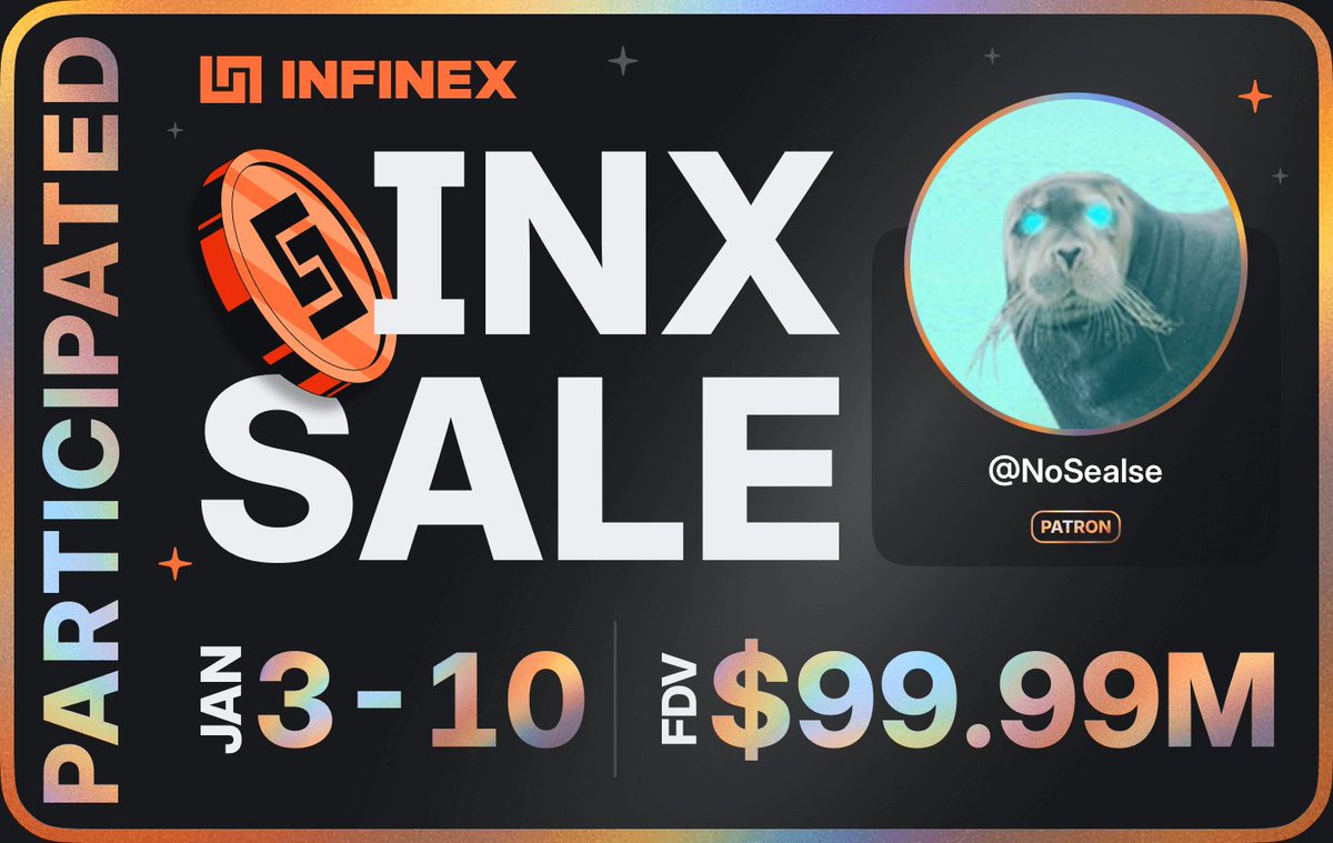 I participated in the <a href="/infinex/">Infinex</a> sale - $99.99M FDV, 3-10 Jan, 2026