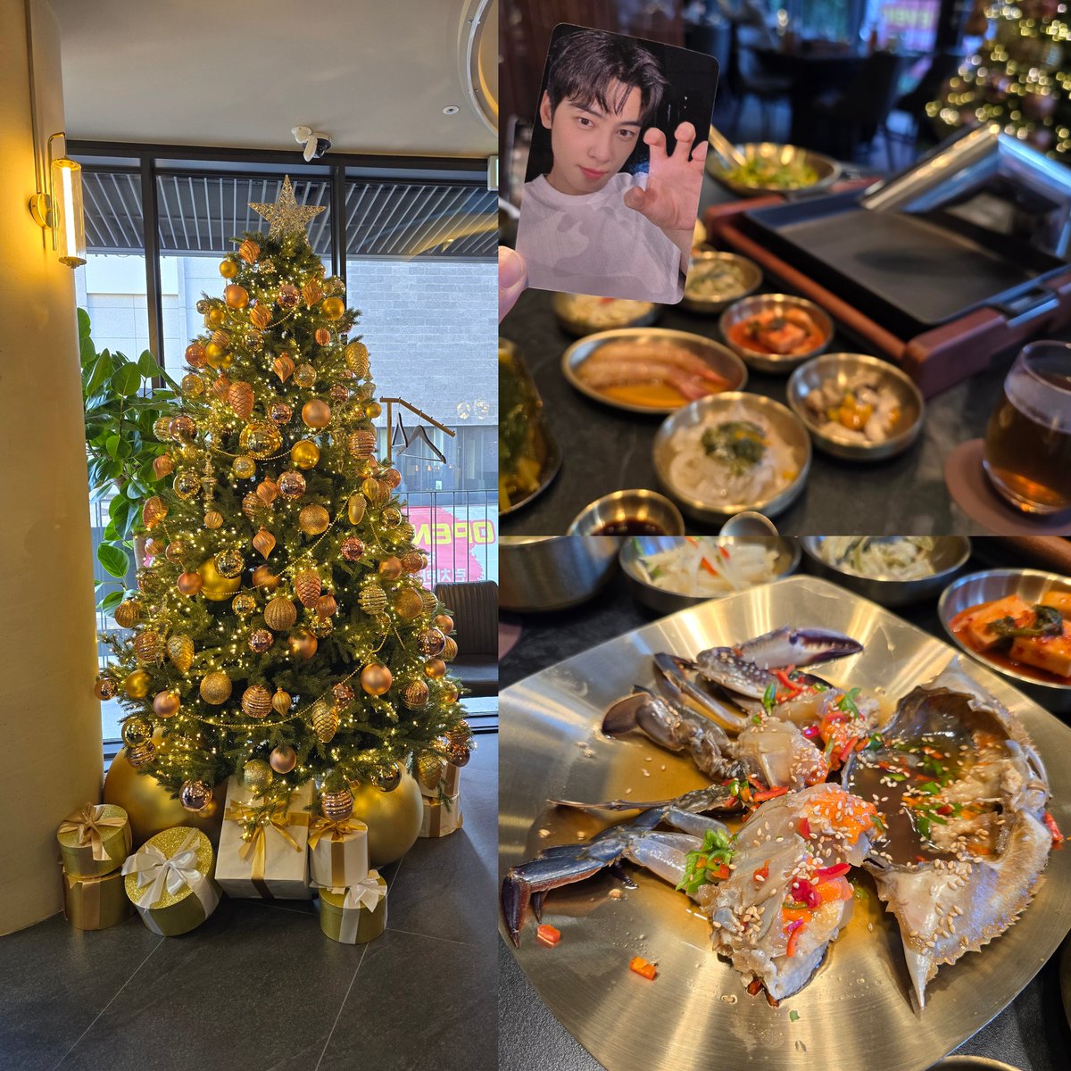 Gloriaecoli86's tweet image. The new Cheongdam Yesteropen Eel restaurant.
The manager showed us the VIP room Eunwoo used, and told us he actually went there 4 times in one week during break 2 weeks ago, twice with JK.
Apart from their famous grilled eel, also tried the raw marinated crab with pot rice😋