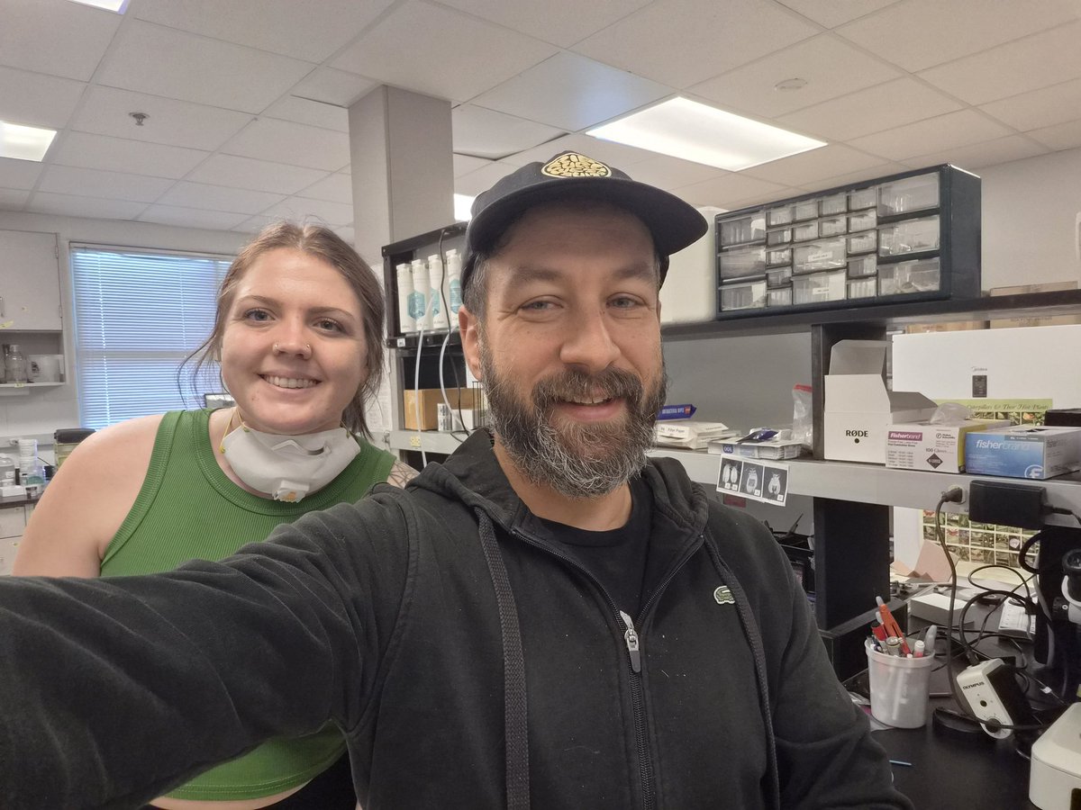 XavierMartini's tweet photo. We're getting a new student this week. Sabrina Scothorn is starting her Master's in our lab and will work on optimizing nanoclay treatments against whiteflies. One week and still smiling, we're good! @UFEntNem #IPM #whitefly https://t.co/eP6ahUcVvR