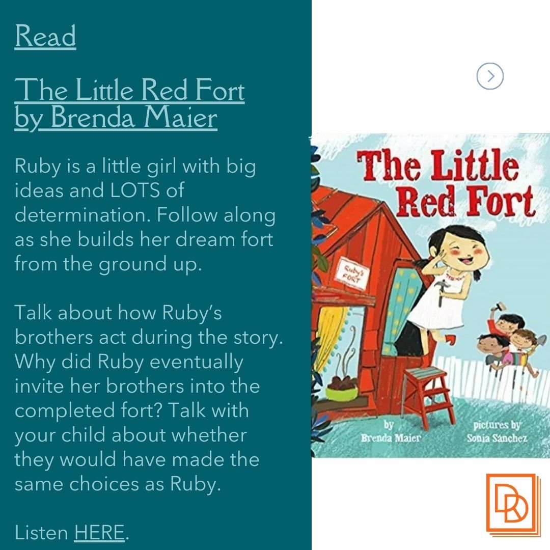 DDReading's tweet image. Early Literacy Activities for January! 
The Little Red Fort: ow.ly/7ui450XUtm4
Learn more at: ow.ly/7xj950XUtm7
Talk, Sing, Read, Play. Everyday!