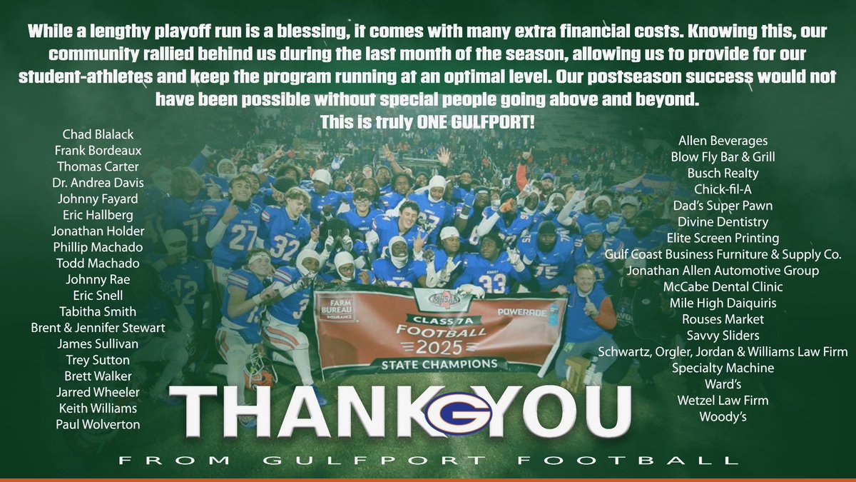 Gulfport Football tweet media