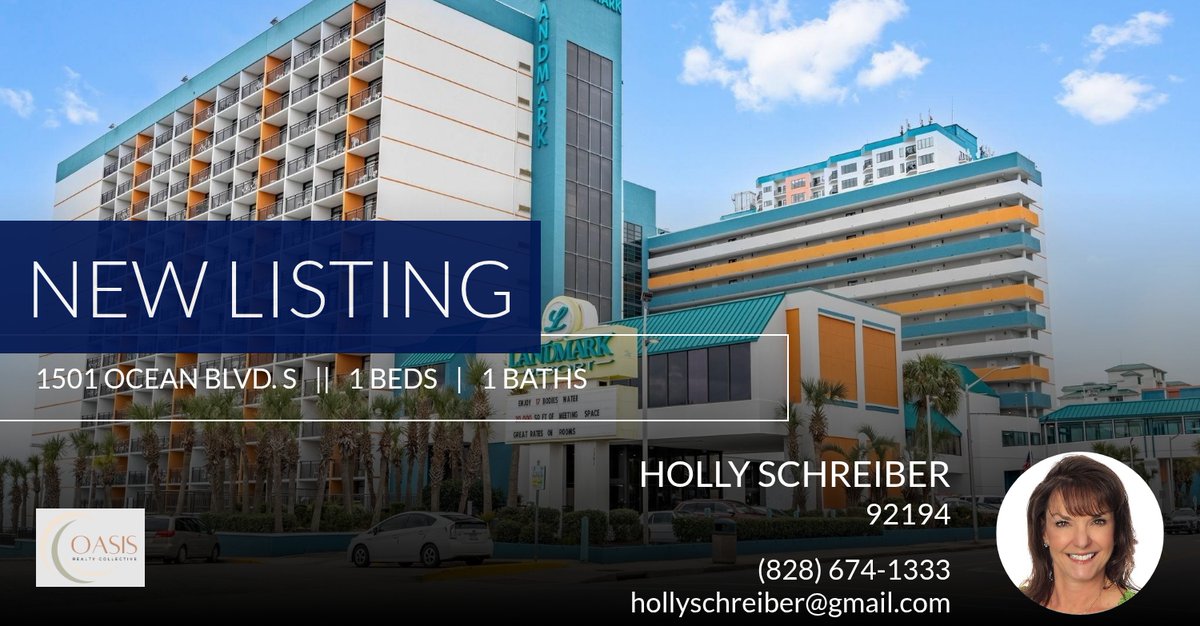 MoveMyrtleBeach's tweet image. 📍 New Listing 📍 Take a look at this fantastic new property that just hit the market located at 1501 N Ocean Blvd 950 in Myrtle Beach. Reach out here or at (828) 674-1333 for more information homeforsale.at/1501_N_OCEAN_B…