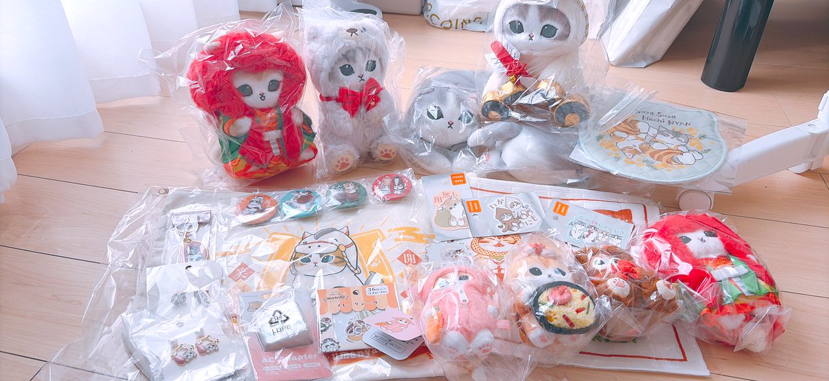 モフサンド2026福袋実家に届いてたのを送ってもらった！ 妹に協力して