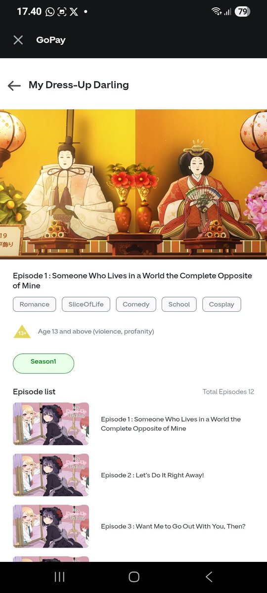 Koleksi anime di GoPay ini mencakup berbagai genre, jadi siapapun pasti bisa nemu tontonan yang sesuai dengan seleranya.