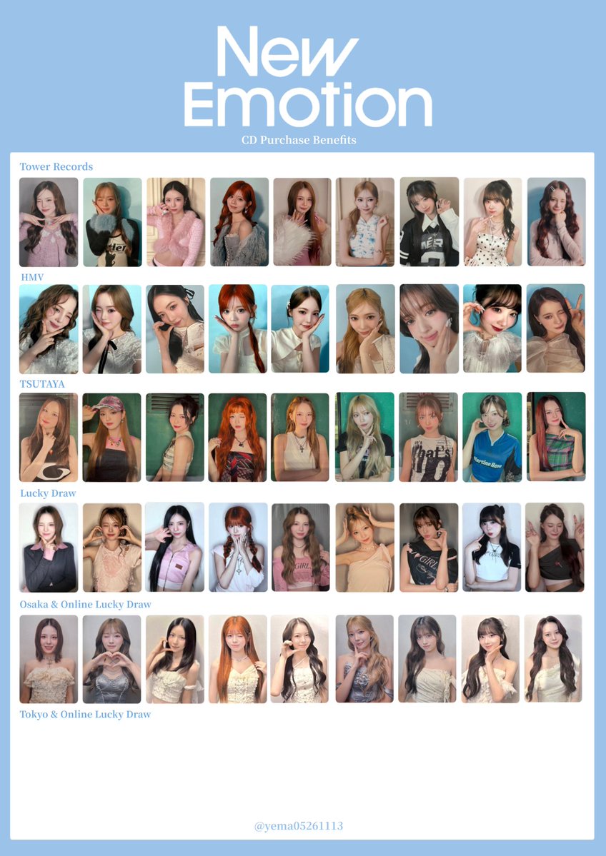 NiziU トレカ ✦NiziU 3rd Album 𝑁𝑒𝑤 𝐸𝑚𝑜𝑡𝑖𝑜𝑛 CD 購入 特典 トレカ一覧