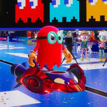 saffrox765's tweet image. chat what do we think of these pac-man ghost rides