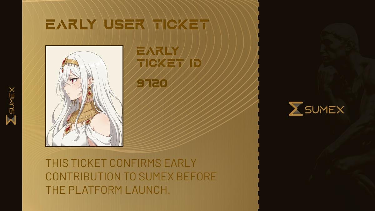 Frucaeth's tweet image. I want to become one of the EARLY BIRDS in @Sumex_Labs!

Only 5,000 roles - and they’re getting claimed fast.

Their first OG-PASS wave was claimed in just one day, I’m not missing this one.

TGE SOOOOOON!

btw - check out my excellent ticket