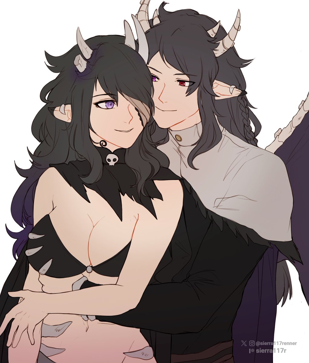 sierra117renner's tweet image. Some commissions recently done ✨ the Oc's belongs to my wonderful clients! :&amp;gt;