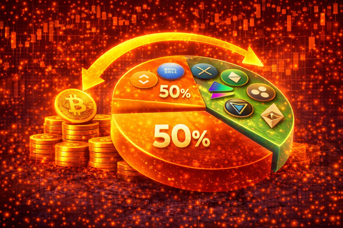 ALTCOINS CAPTURE 50% OF CRYPTO TRADING VOLUME AS ROTATION ACCELERATES  Altcoins now account for roughly 50% of total crypto trading volume,  surpassing Bitcoin at 27% and Ethereum at 23%, as traders rotate