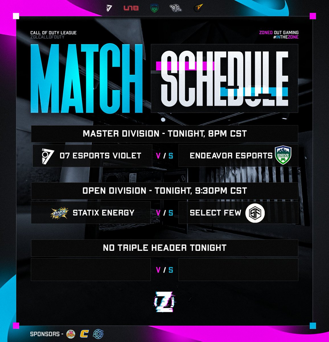 Zoned Out Gaming League tweet media