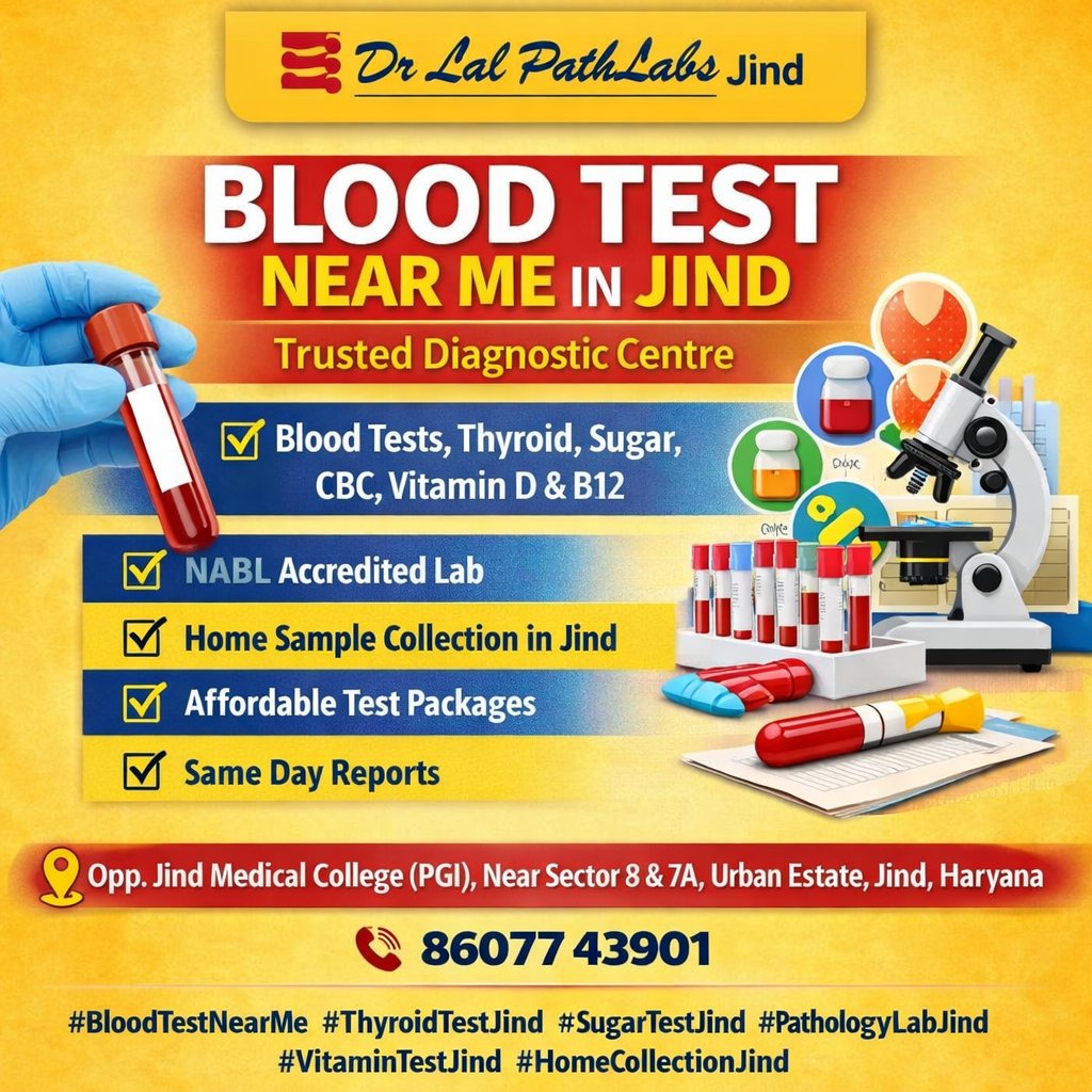 JindCc's tweet image. 📍 Opposite Jind Medical College (PGI), Near Sector 9 &amp;amp; 7A, Urban Estate, Jind
📞 Call: 8607743901
#DrLalPathLabsJind #BloodTestNearMe #BestLabInJind #DiagnosticCentreJind #HomeCollectionJind #BloodTestJind #PathologyLabJind #SameDayReports