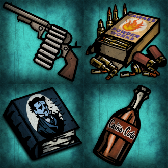 Have another sneak peek at some of the consumables and held items your cowpokes will be able to equip