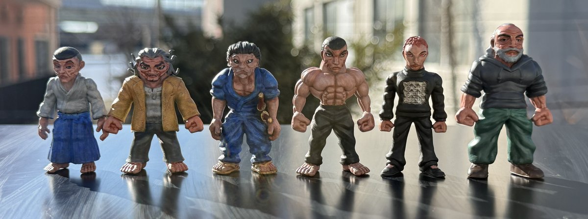 ワンフェスで販売させていただく刃牙シリーズのミニマルフィギュアの塗装が完了しました！！塗らなくてもいいカラーレジンでの販売になりますが、塗っても楽しいよってことで！刃牙好きなお友達やご家族がおられましたら紹介して欲しいです！！
#wf2026w