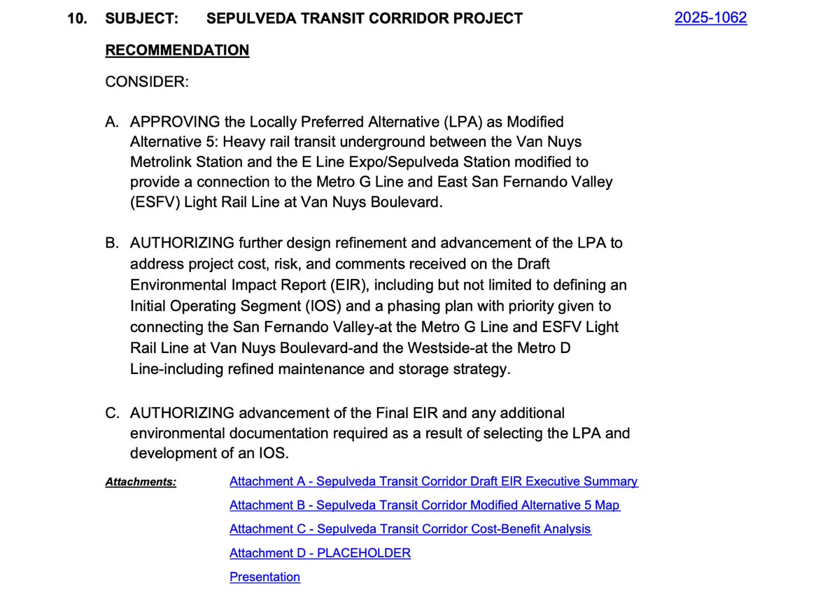 ThunderWolf08's tweet image. LA METRO CHOSE THE METRO OPTION OVER THE MONORAIL FOR THE SEPULVEDA CORRIDOR. LET'S GOOOO