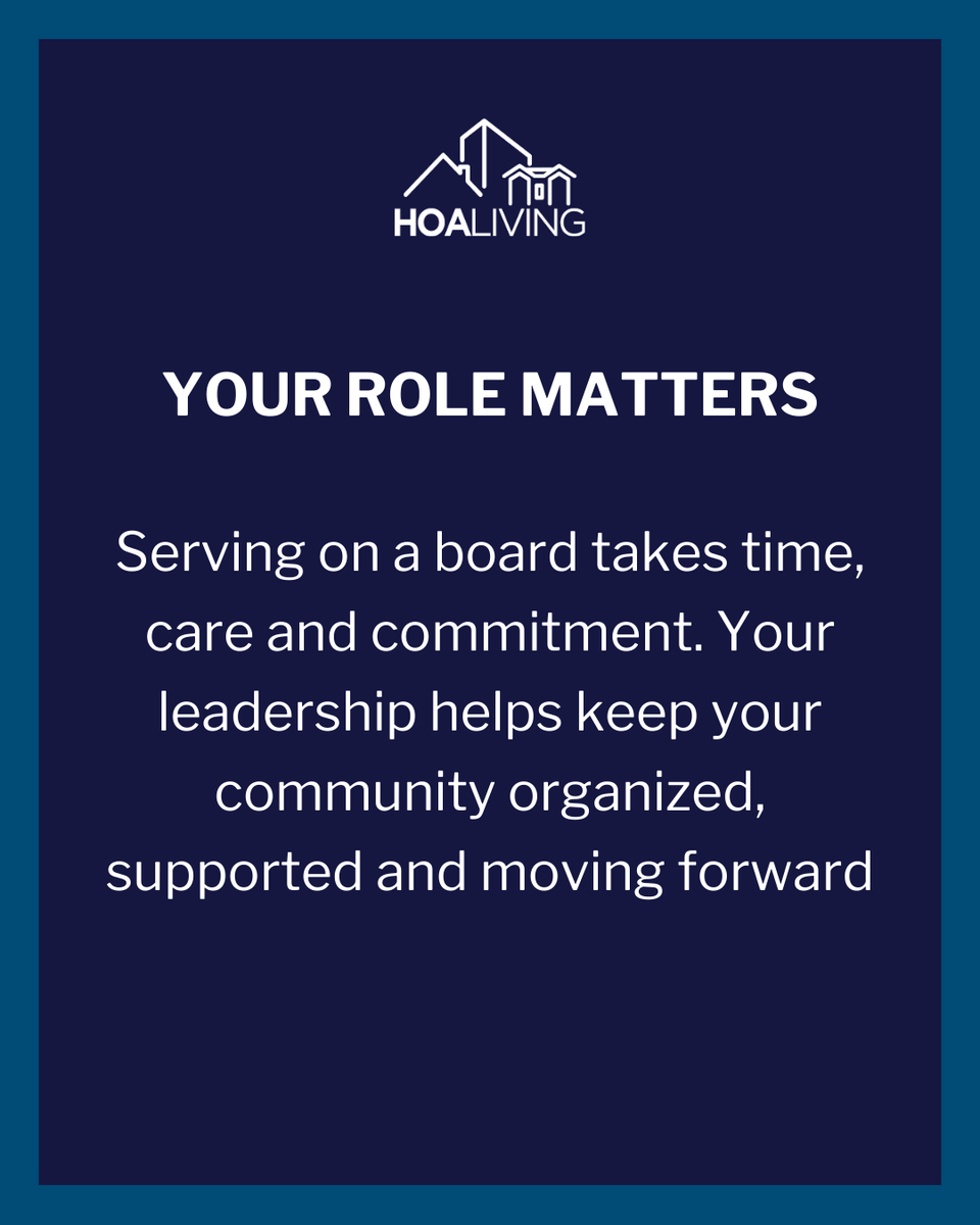 HOA_Living's tweet photo. Welcome to our new board members! Thank you for stepping up to serve your community. Board members are volunteers who shoulder considerable responsibility and we’re here to support you. Helpful resources are available on our website.
#WeAreHOALiving #HOABoard #CommunityLeadership https://t.co/iLe5erQSg7