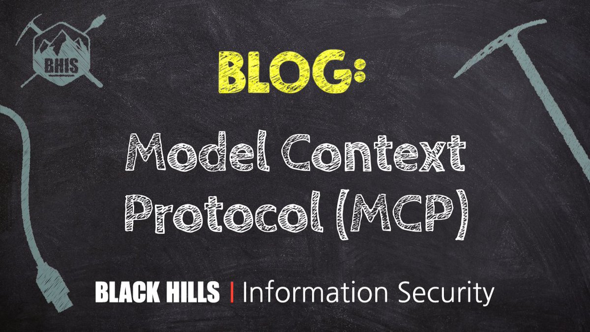 "MCP is a client-server architecture whereby the AI application acts as a client and MCP servers deliver external service data back to the application."
Read more: blackhillsinfosec.com/model-context-…

Model Context Protocol (MCP)
by: <a href="/joff_thyer/">ʝօʄʄ ȶɦʏɛʀ 🇦🇺🇺🇸 @yoda66.bsky.social</a>
Published 10/22/2025