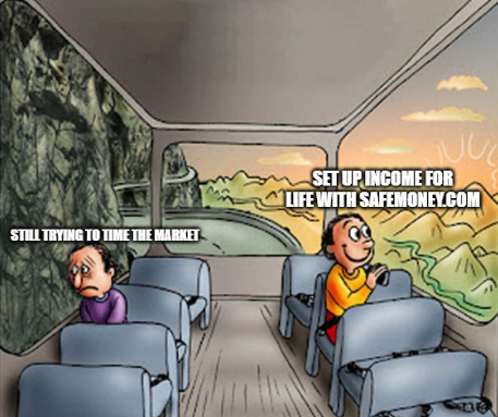 SafeMoneyReady's tweet image. Timing the market is unpredictable.
Planning retirement income is about stability and long-term confidence.

SafeMoney.com
#SafeMoney #RetirementIncome