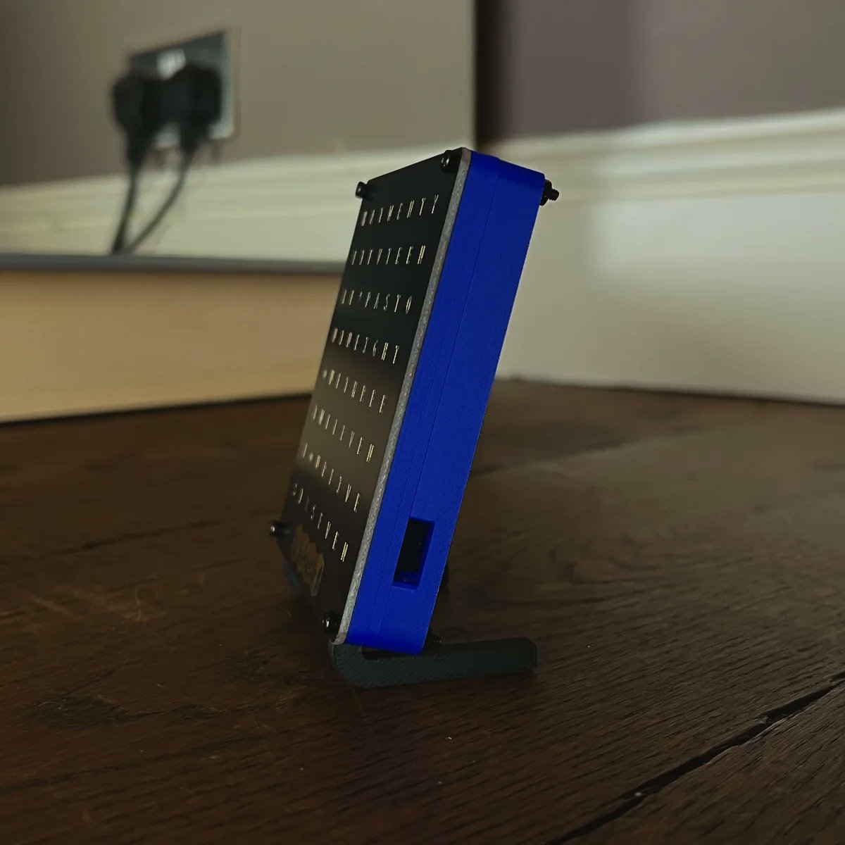 GurgleApps's tweet photo. We sold our first coloured Word Clock case today 🎉
This blue one looks great — and it’s just one of several colour options available 💡🟦
https://t.co/g7xpyuFN3p
#WordClock #LEDClock #DIYElectronics https://t.co/ORsTqgYb3J
