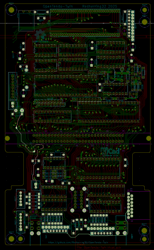 OpenTendo-Twin, an open source recreation of the Sharp Twin Famicom (A Famicom with a Famicom Disk System built in) is in the final stages before release. 

The highlighted nets are all that are left, testing and then release should happen quite soon.